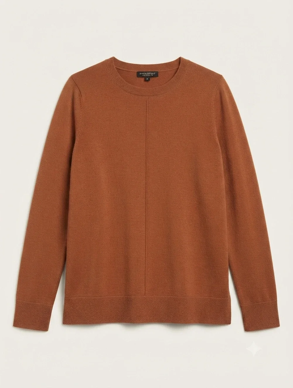 Banana Republic 100% Merino Wool Crewneck Sweater Rust Orange Men's Medium M